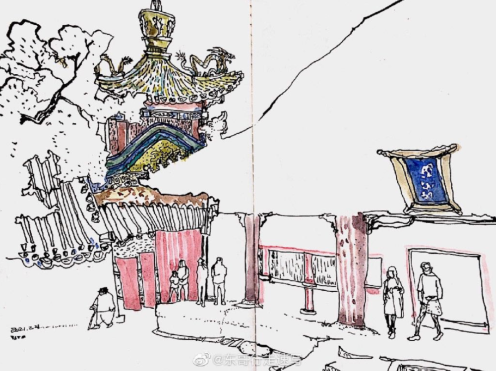 纸上做戏|速写北京系列课