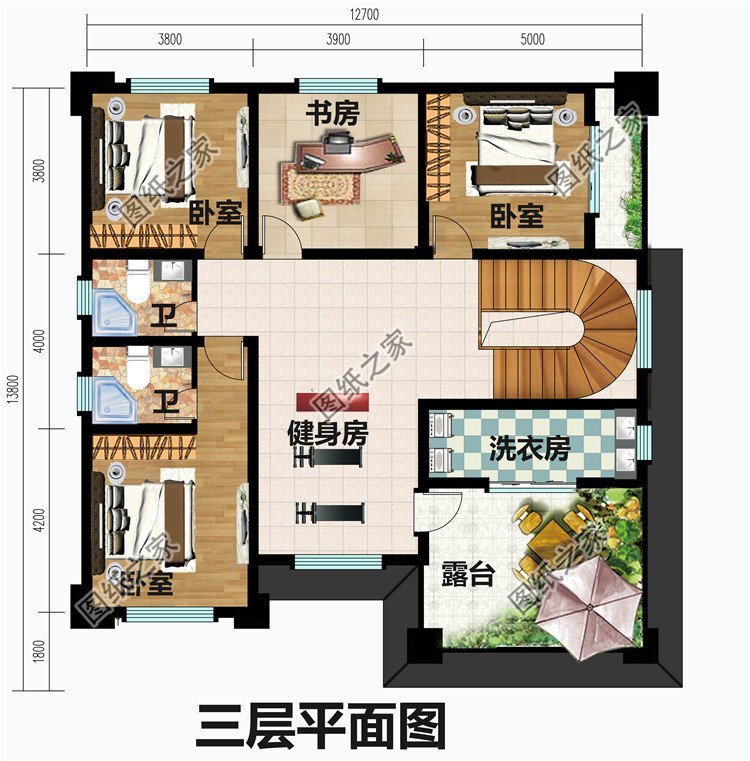 卫生间,露台; 以上就是小编推荐的农村160平米自建房设计图以及户型图