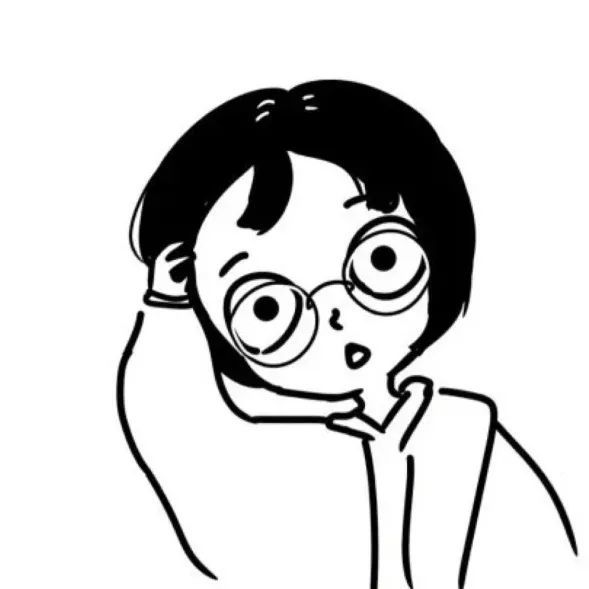个性简笔画头像 无人做你的光芒 就自己照亮远方