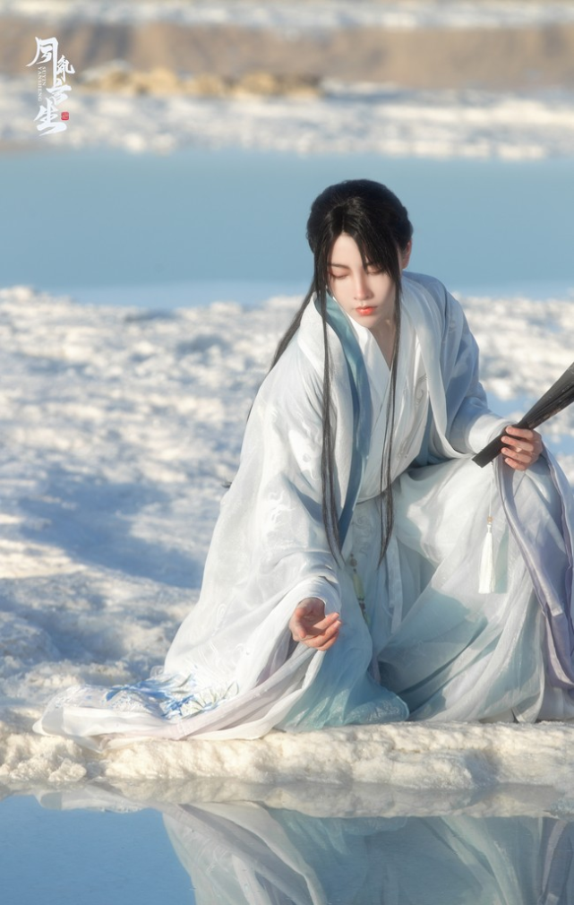 《将进酒》沈兰舟cos,绝美如画,蒙眼那张击中了我的心