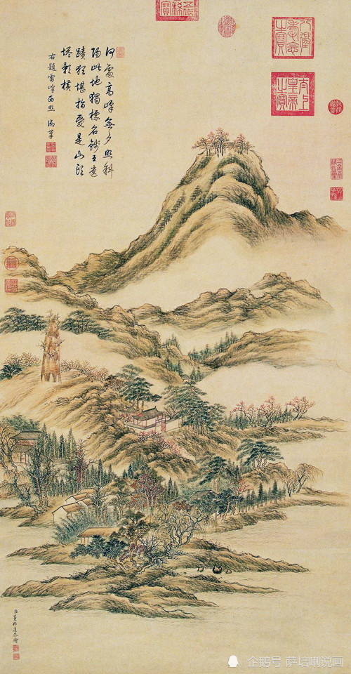 优点和缺点都相当明显的山水画,董邦达绘《雷峰夕照》