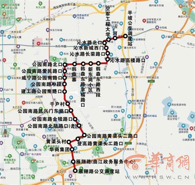 注意3月30日起西安111路和289路公交线路有调整