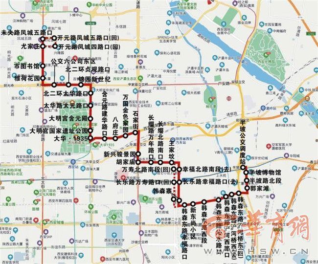 注意3月30日起西安111路和289路公交线路有调整