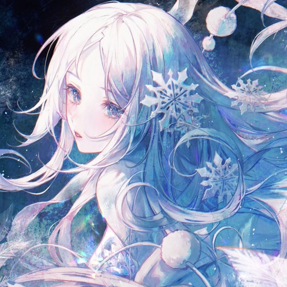 "适合夏天的蓝色系动漫女头"