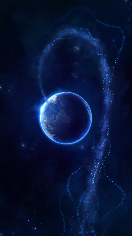 蓝色星空系列超清背景