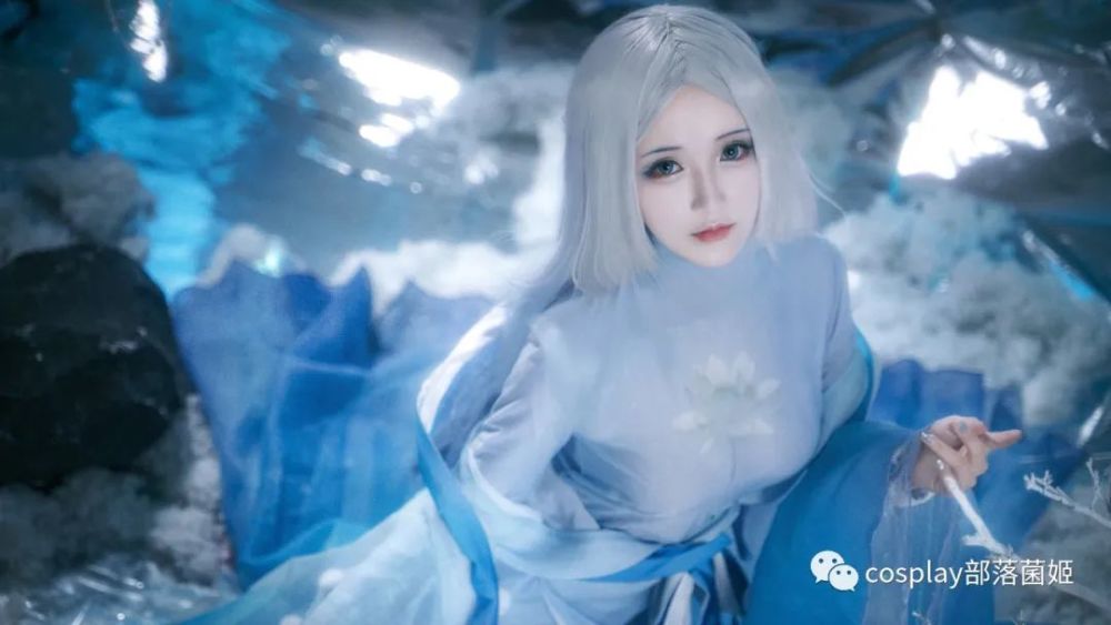 cos:阴阳师蝉冰雪女霁雪寻春cos正片@铁板烧鬼舞