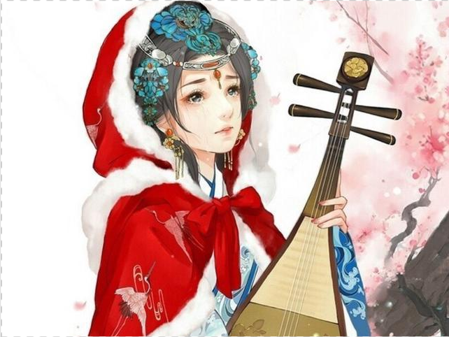 "一去紫台连朔漠,独留青冢向黄昏"王昭君.古代四大美女之一.