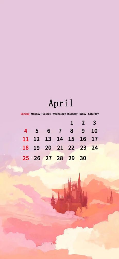 2021年4月份日历图片,2021年1月份日历图片 『壁纸』2021年4月份日历壁纸