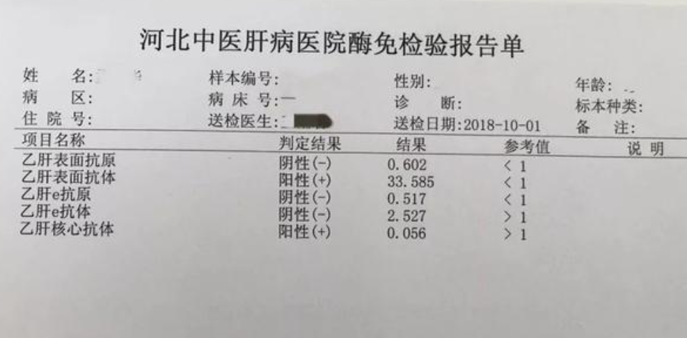 怎么看乙肝的抽血检查报告?医生:牢记两对半