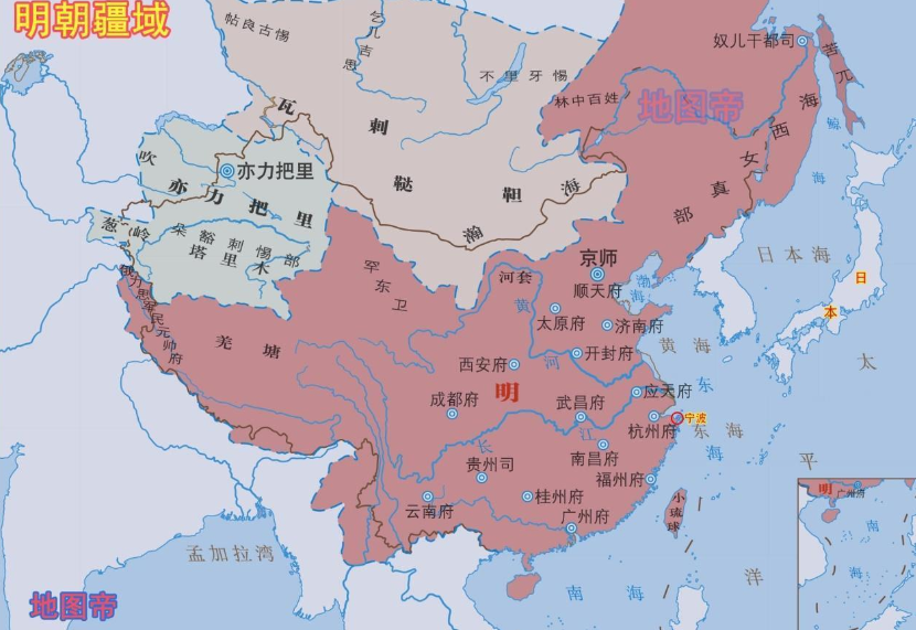 明朝疆域图