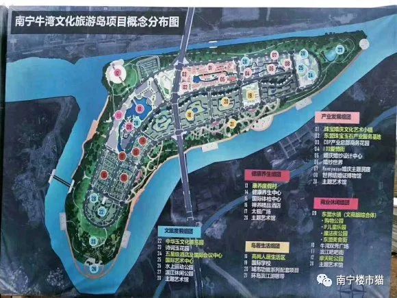 (南宁市牛湾半岛规划图—图片来源网络)