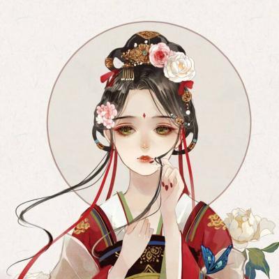 手绘女生古风动漫头像