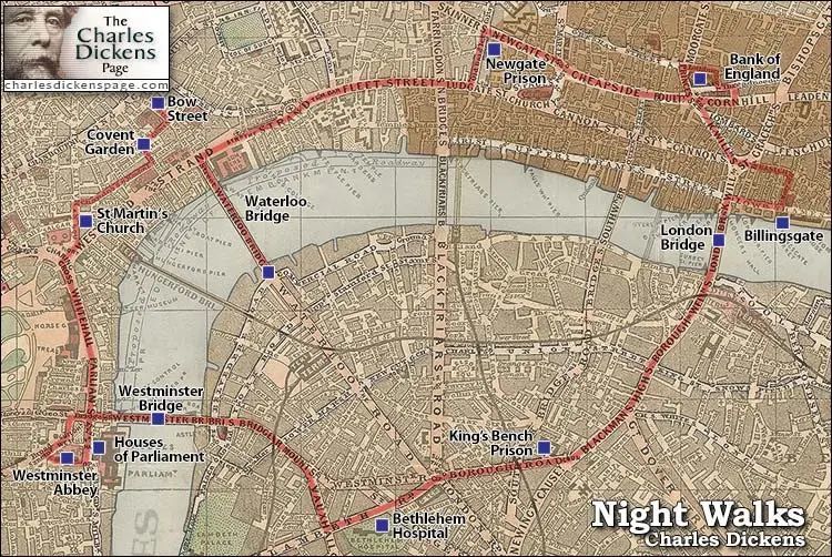 文学地图丨跟失眠的狄更斯一起夜游伦敦