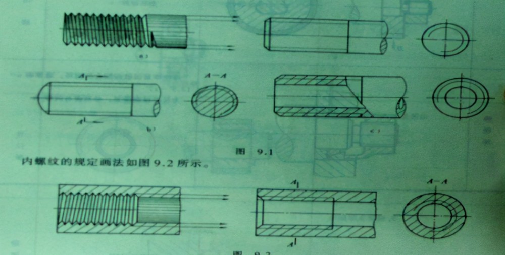 cad制图螺纹的规定画法