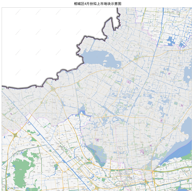 相城区20宗 4月供应9宗 主要集中在高铁新城,望亭,黄桥 今年相城全年