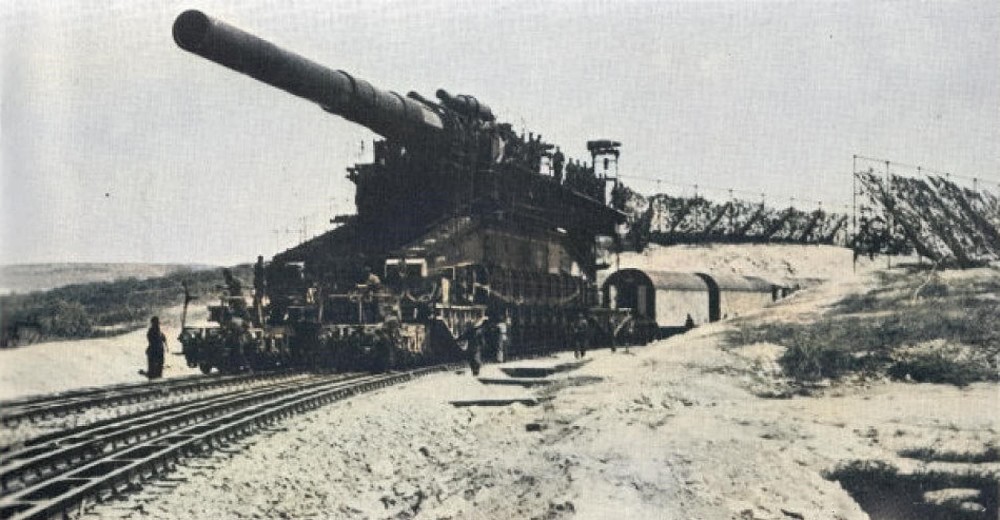 德国800mm古斯塔夫巨炮照片