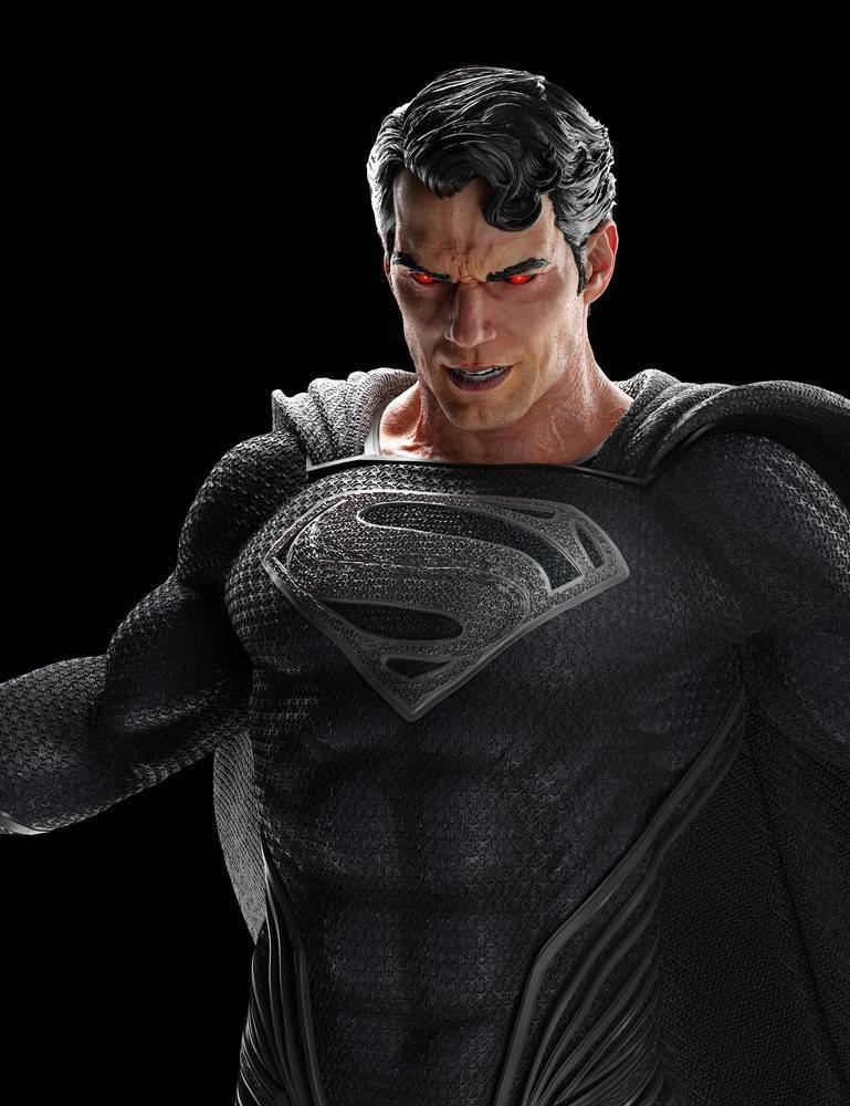 扎克·施奈德版 正义联盟 超人(黑服版)18.5寸 雕像