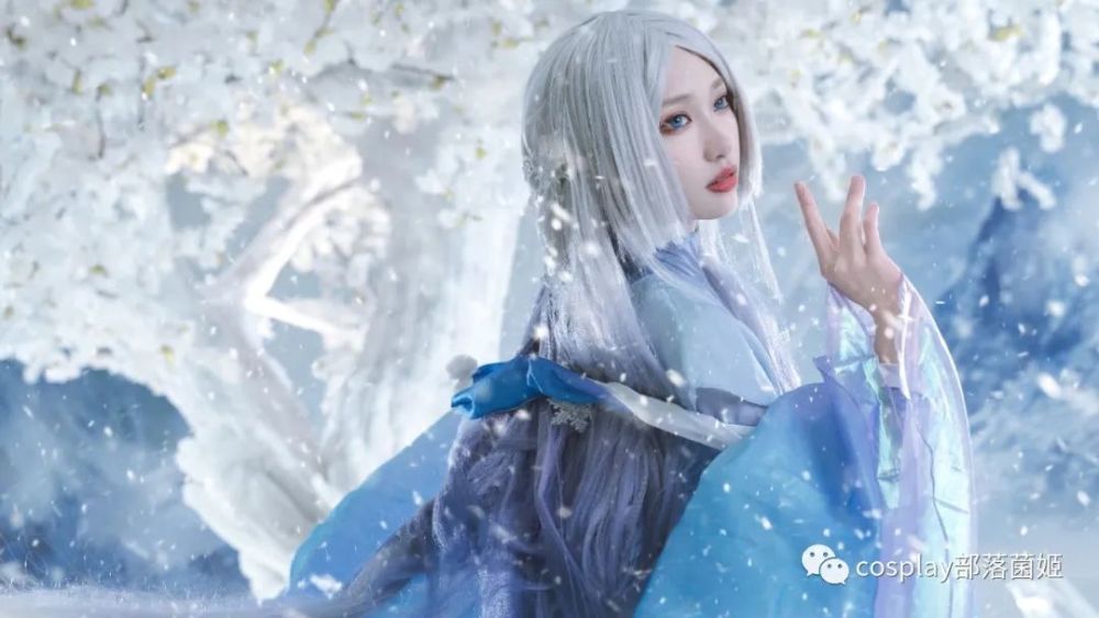 cos:阴阳师蝉冰雪女春日寻游季cos正片@洛离