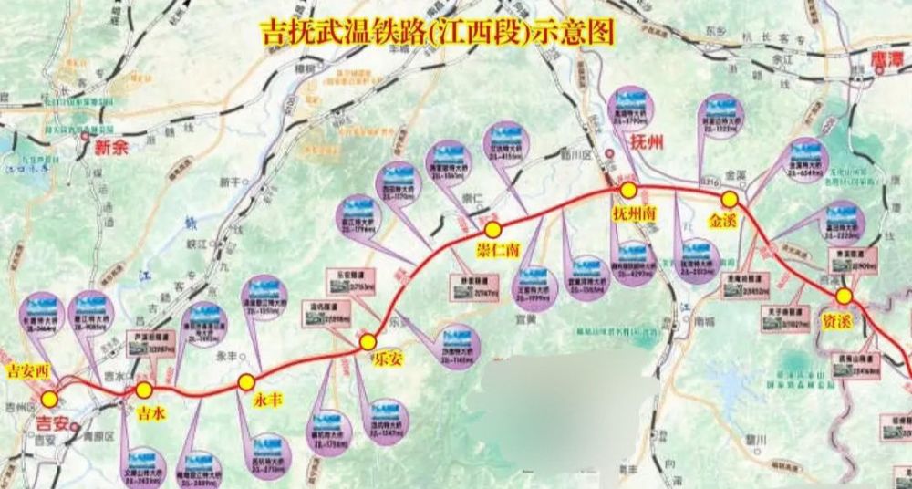 近日,浙江省重大建设项目"十四五"规划中提到: 温武吉铁路:双线,电化