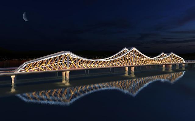 赣江将新建一座景观桥,国内首个采用全k型桁架结构的大跨径桥梁