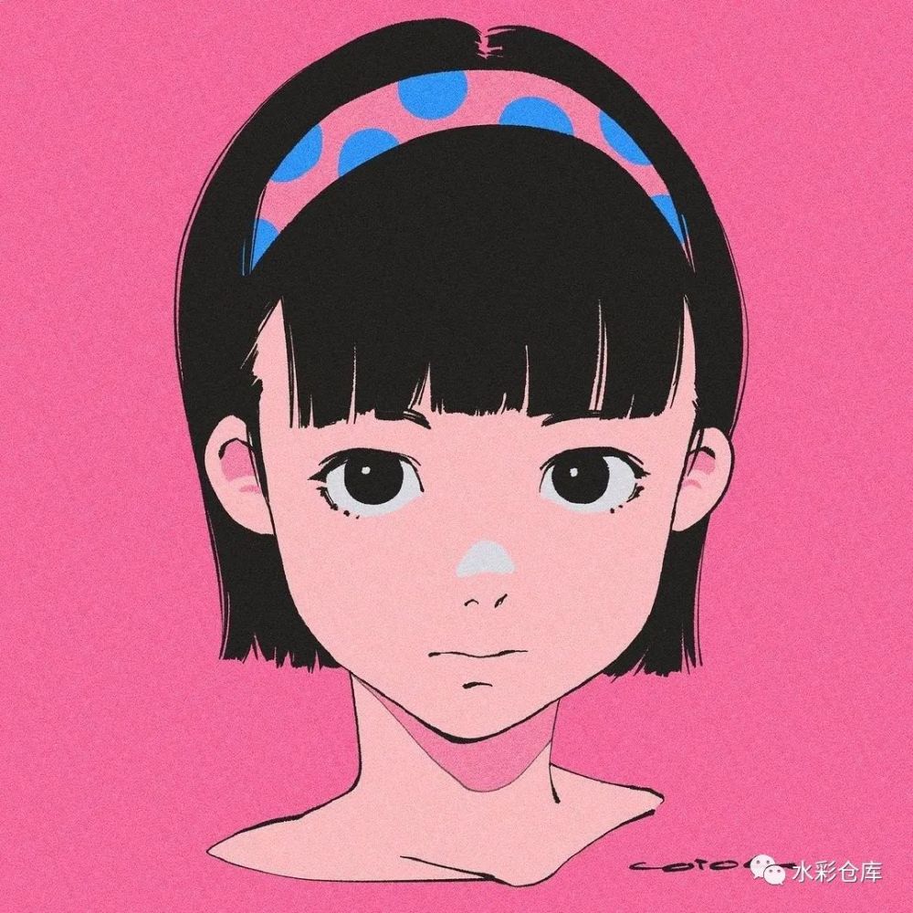 插画|赛博朋克 插画家 个性插画 颓废风 适合作为头像