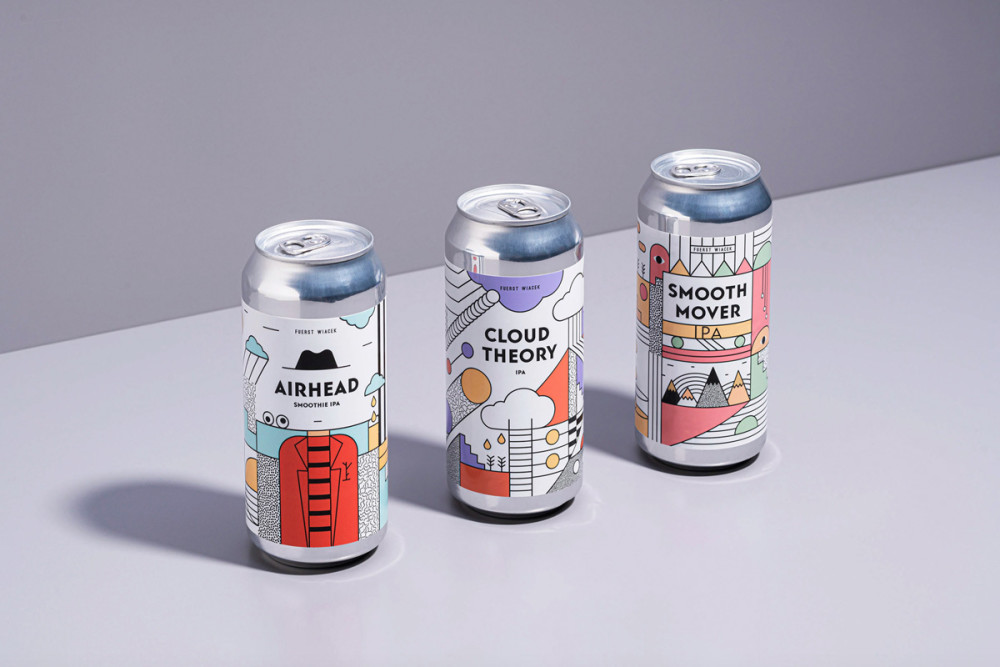 创意视觉啤酒易拉罐包装设计