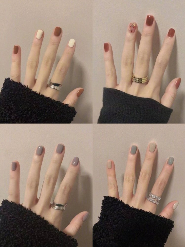 莫兰迪色系美甲合集
