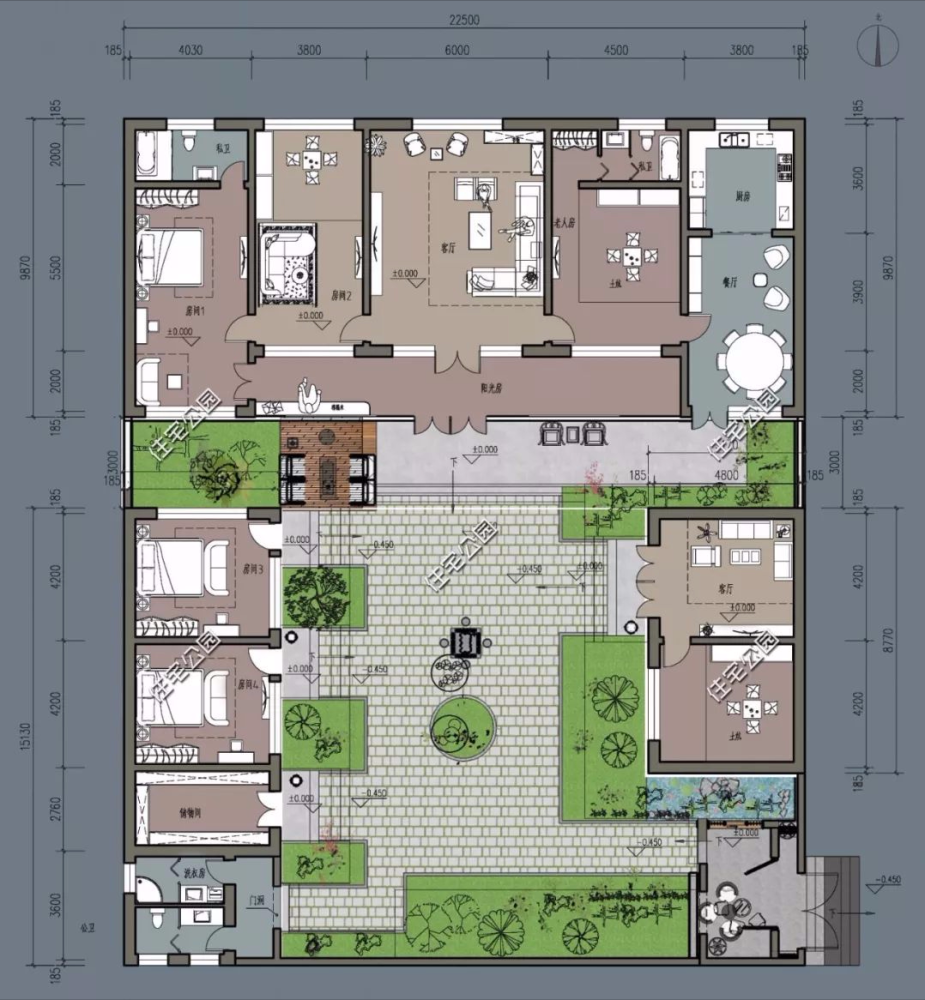 2021年农村建房子,推荐这15套中式小院,造价便宜还实用