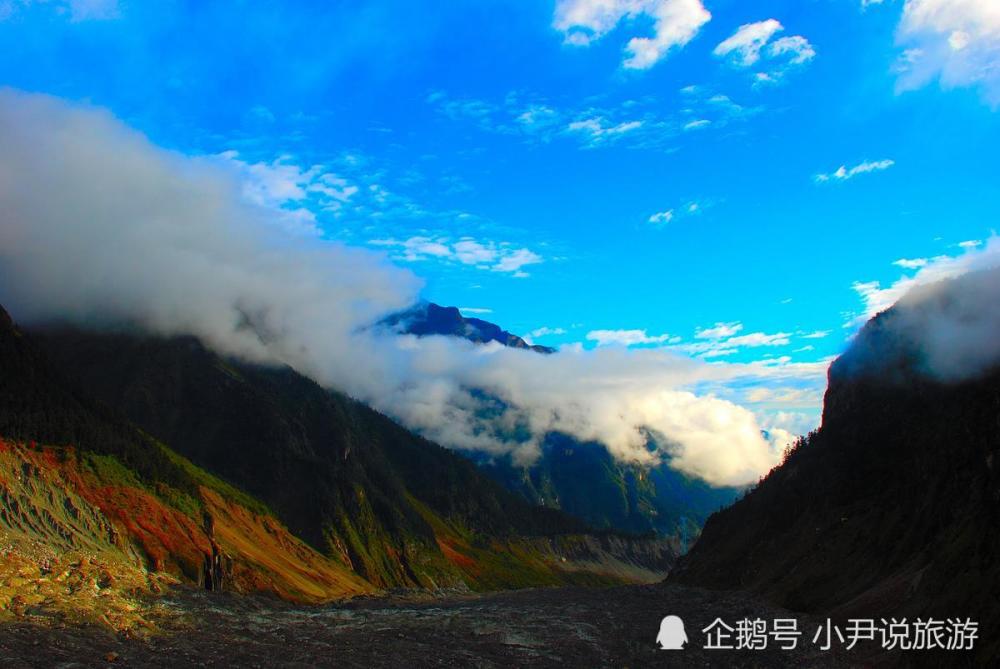 低海拔冰川奇观,雪谷温泉美景相伴的海螺沟,四川旅游的景点之一