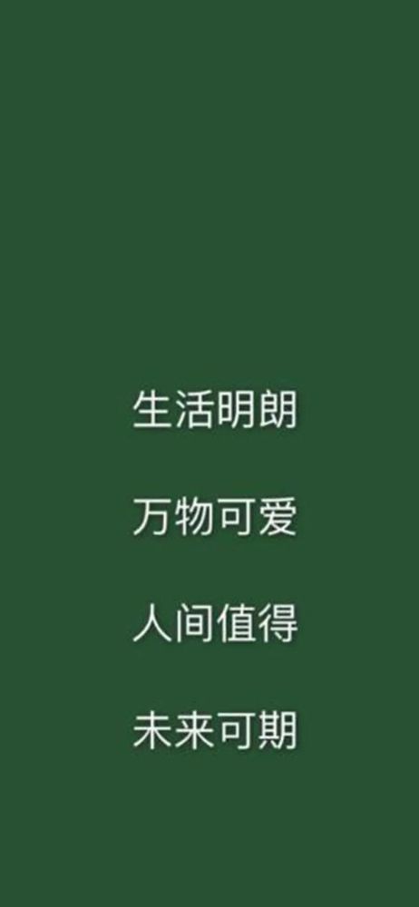 手机壁纸丨纯色背景文字壁纸锁屏