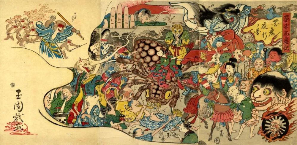 日本的百鬼夜行,也就是日本民间妖精传说,在日本平安时代时深入人心.