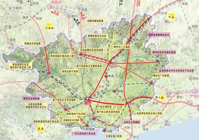 广西铁路网规划