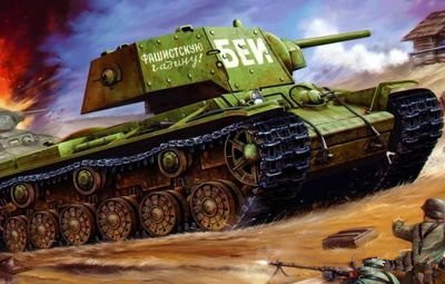 二战苏军kv-1重型坦克:德意志装甲军团的噩梦,威猛的赤色重拳