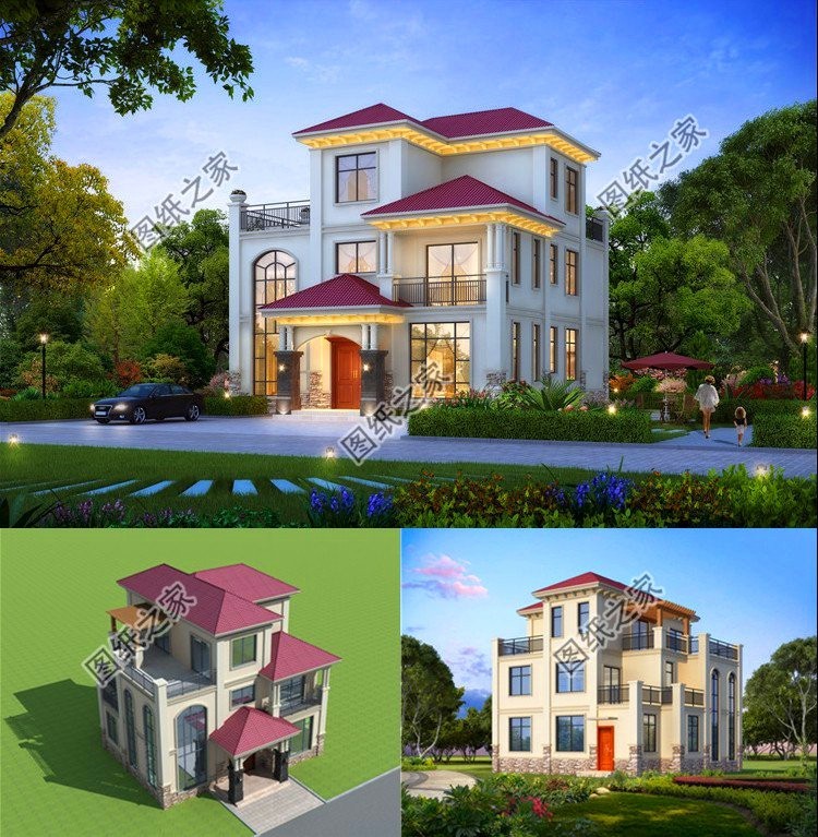 农村小户型三层楼,现在建来年就能住上新房子,设计真的不错