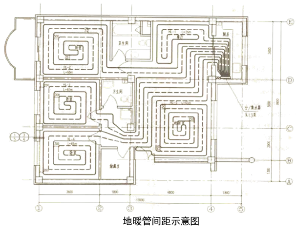 卫生间一般不布地暖管,如果确实要布,则要做好防潮.