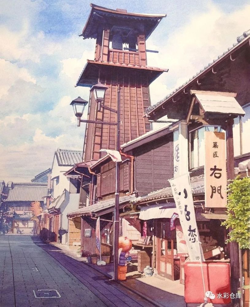 水彩|写实水彩风景绘画 日系风格takumi_yokooka