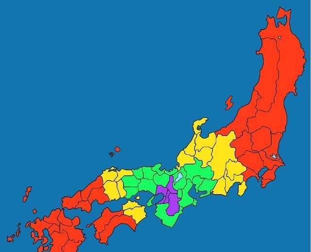 日本战国时期人口_日本战国时期各藩国地理位置图(3)