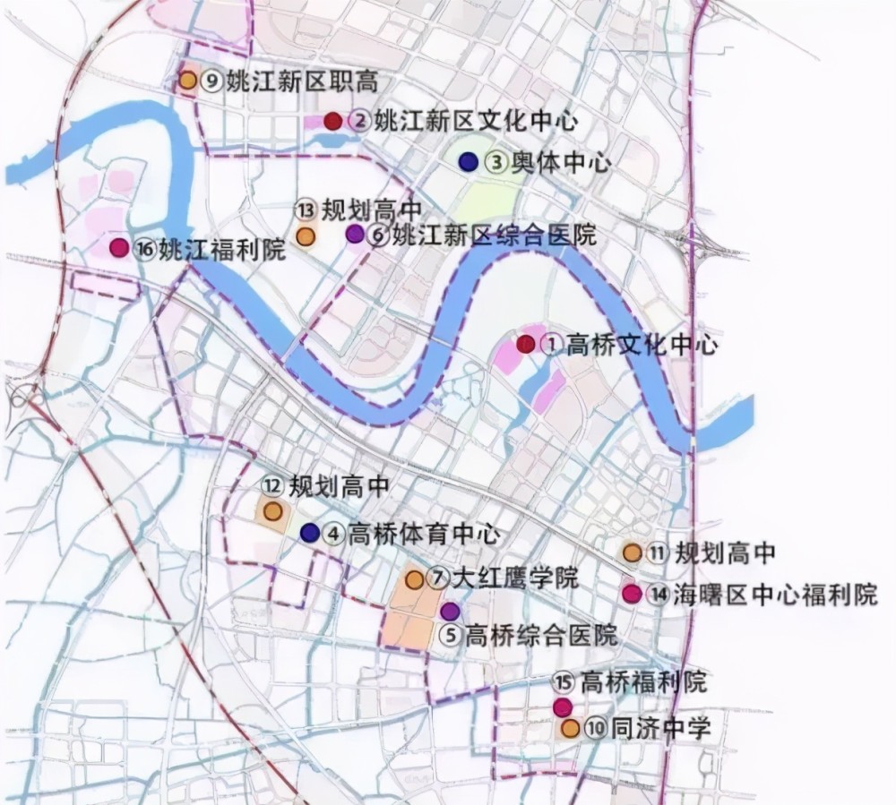 姚江新城规划图