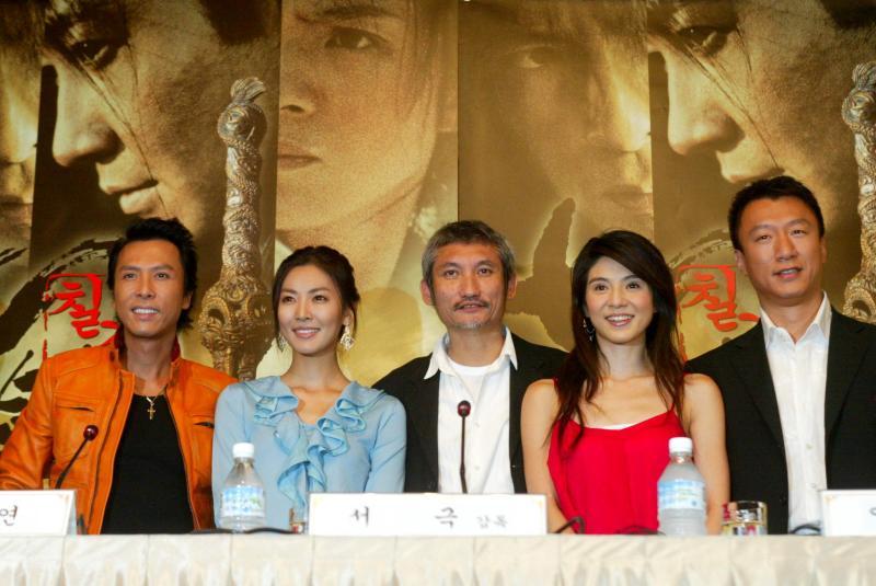 下金素妍在大陆作品虽少,但起点很高,参演作品包括徐克导演的《七剑》
