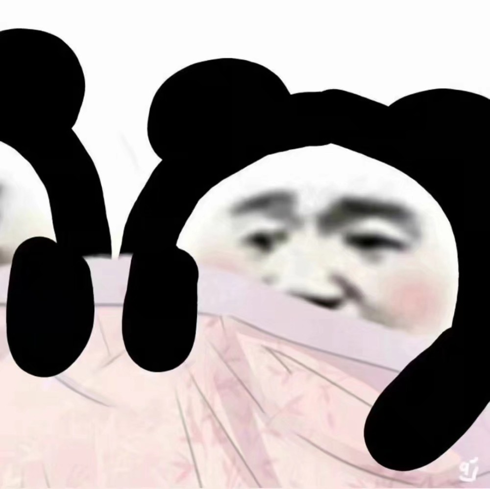 熊猫头表情包:美女无语