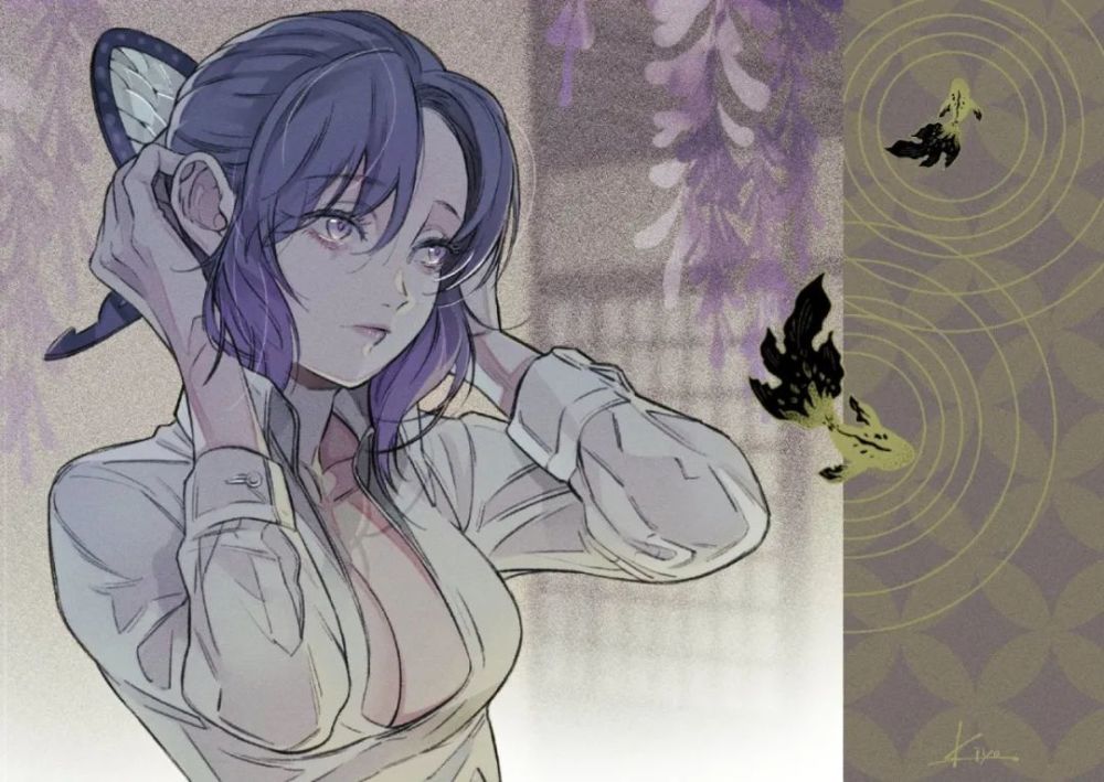 鬼灭之刃:画师kiyotsugu的一组作品,小清新画风我爱了