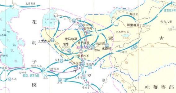 在近3年的征战中,成吉思汗率领大军攻占了花剌子模大部分的土地,一路