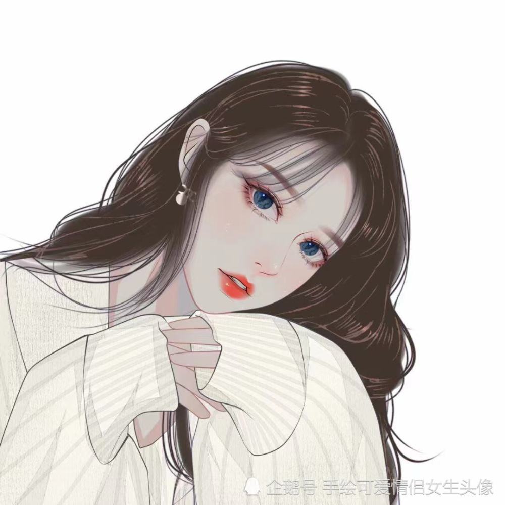 女生手绘头像,精致又唯美