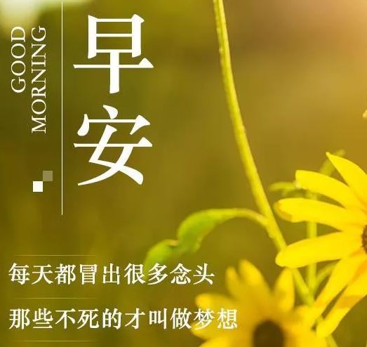 励志早安正能量图片,给人阳光的早安图片带字