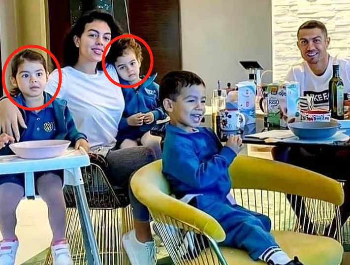 c罗女儿长大了相差1岁同父不同妈乔治娜不偏心两个都宠爱