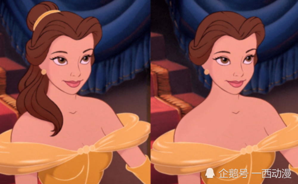 迪士尼公主长发vs短发,爱丽儿随性,乐佩丑哭,艾莎太酷了