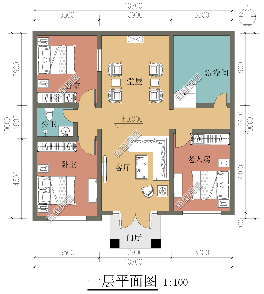 20万的存款,能在农村建什么样的房子?5套户型图纸供你参考