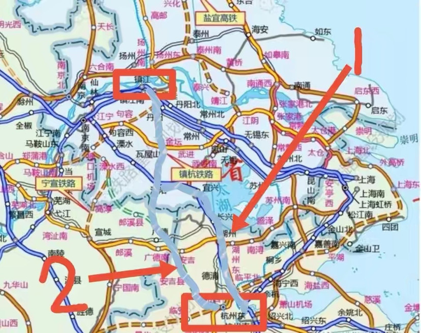 镇宣铁路"下马",镇杭铁路"登场"