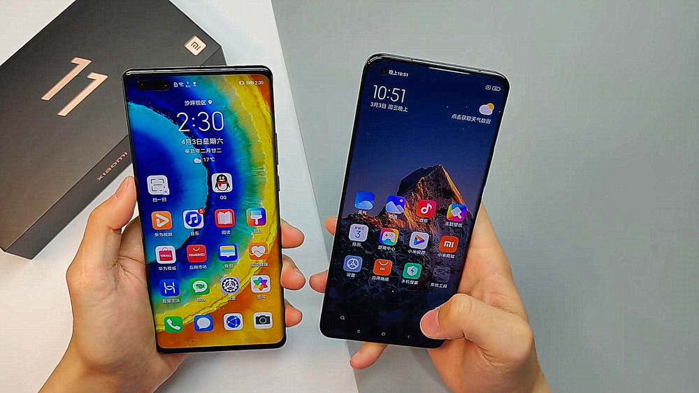 小米11 ultra对比华为mate40 pro:谁会先顶不住?