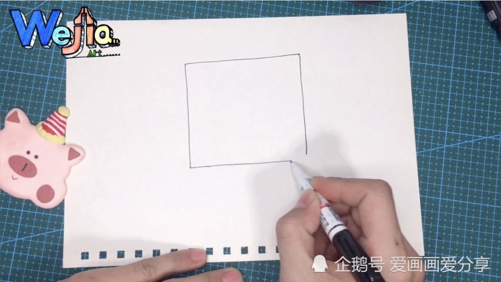 简笔画手帕这样来画,星空图案的手帕好漂亮